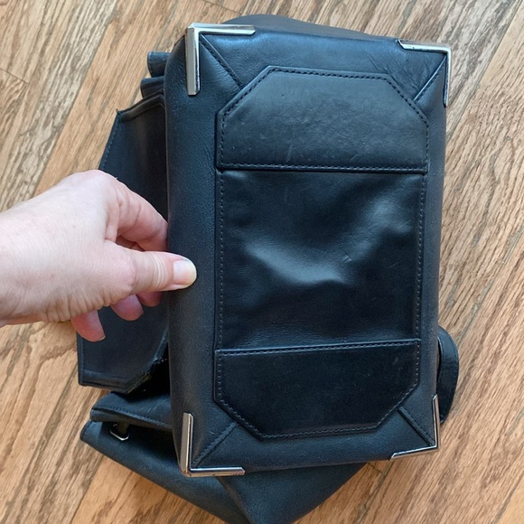 backpack designed for carry on luggage fold top leather Roll Top Backpack